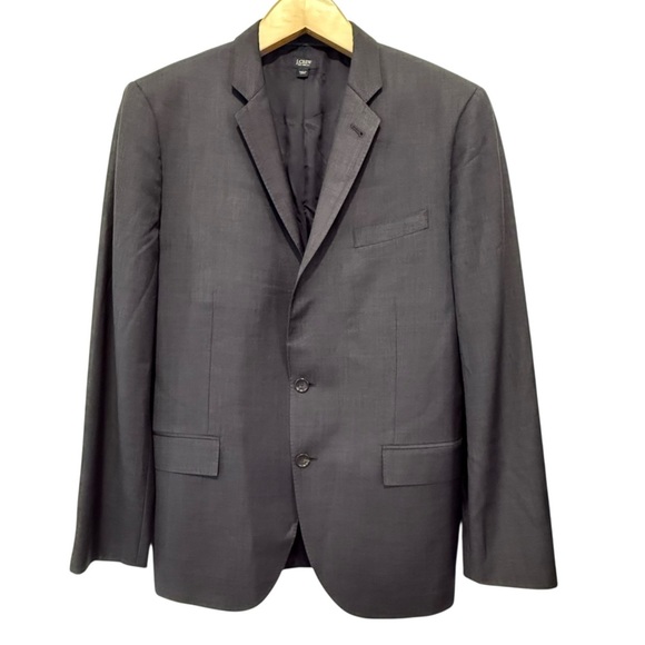 J. Crew Other - J. Crew Ludlow Jacket Italian Worsted Wool Charcoal Blazer Sports Coat Size 44R